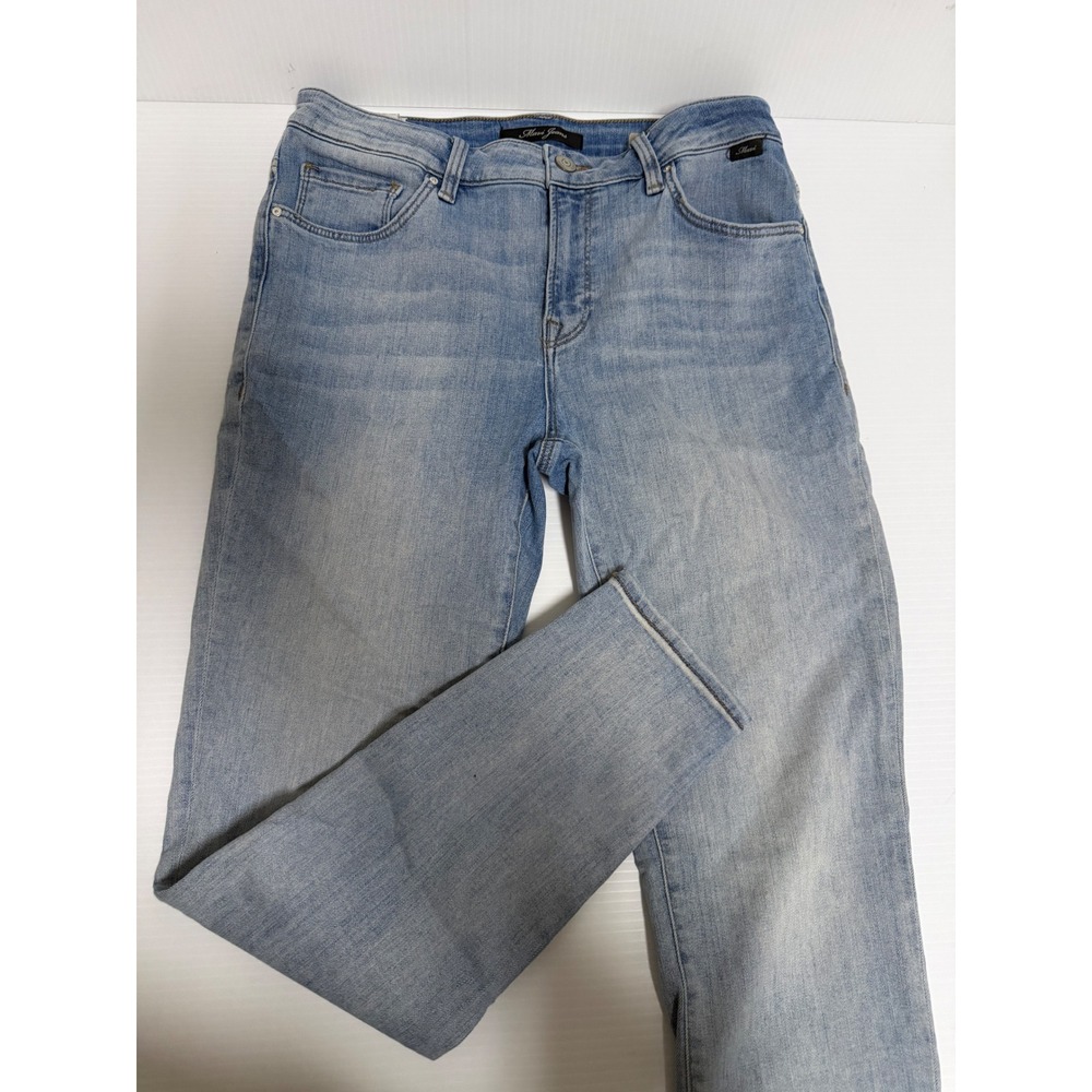 Mavi Tess High-Rise Skinny Jeans Light Wash Blue Denim 30/27